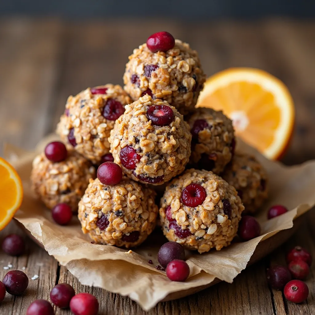Cranberry Orange Energy Bites
