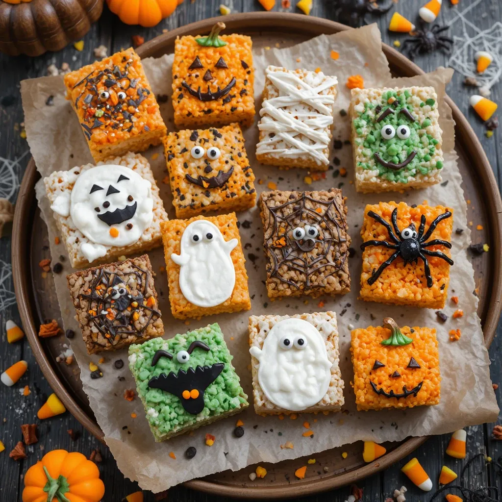 Halloween Rice Krispies Treats