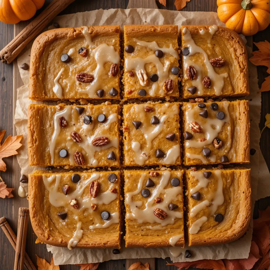 Healthy Pumpkin Bars