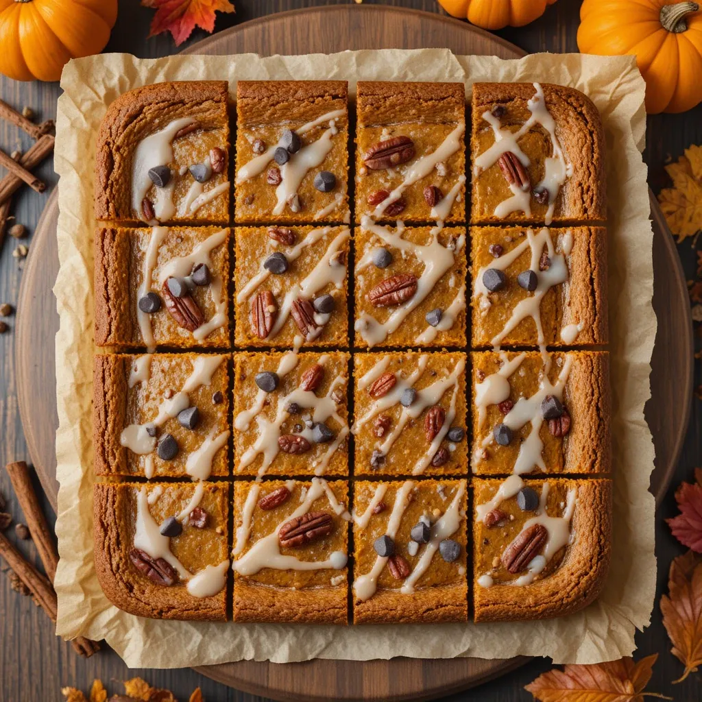 Healthy Pumpkin Bars