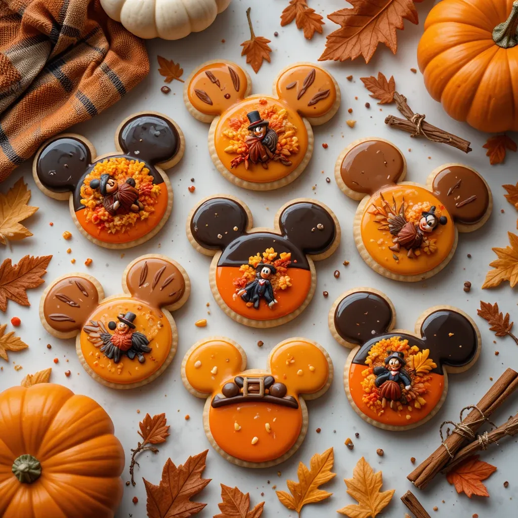 Mickey Mouse Thanksgiving Cookies