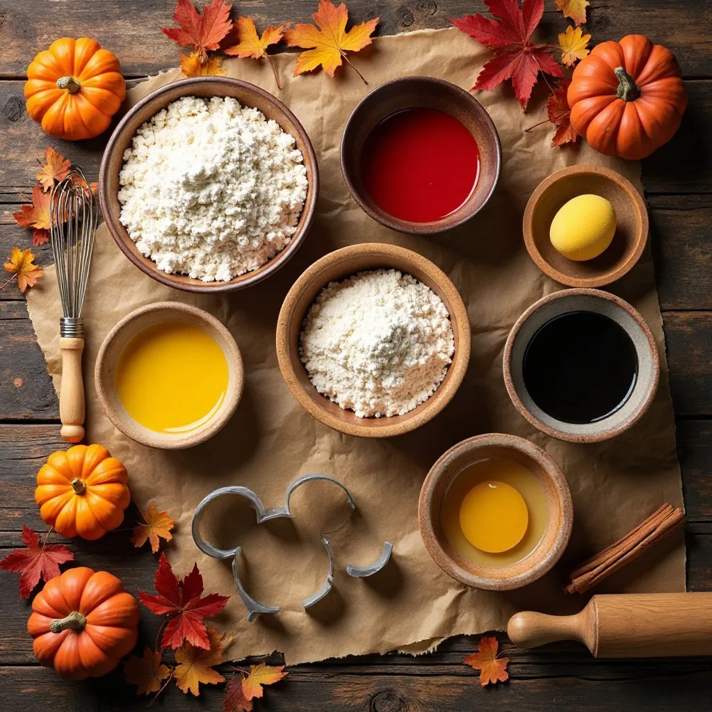 Mickey Mouse Thanksgiving Cookies