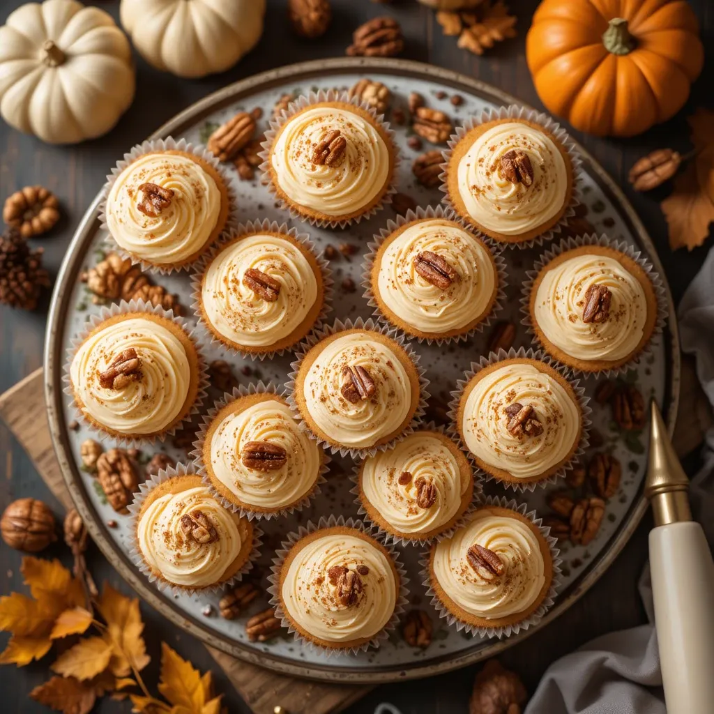 Mini Cupcakes for Thanksgiving