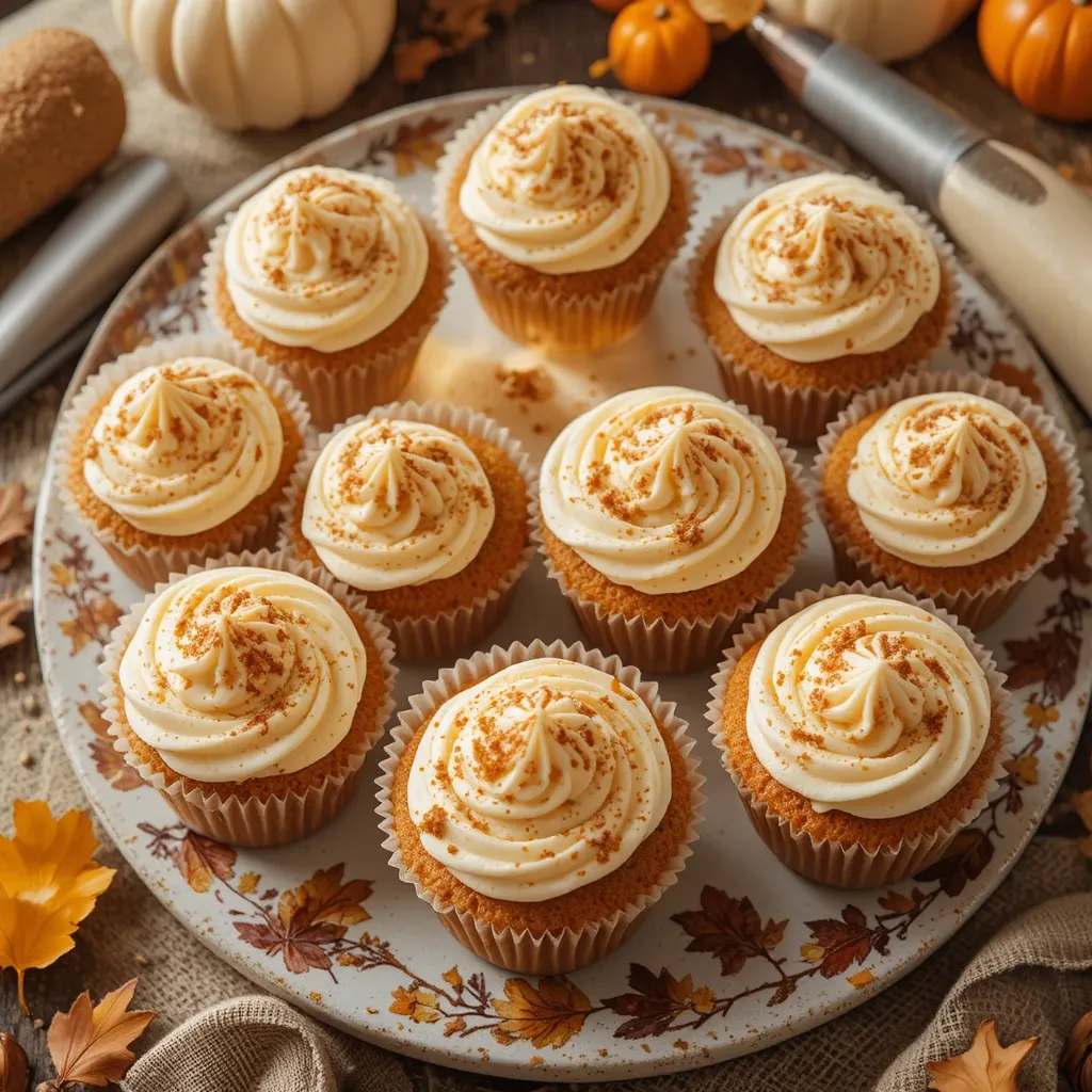 Mini Cupcakes for Thanksgiving