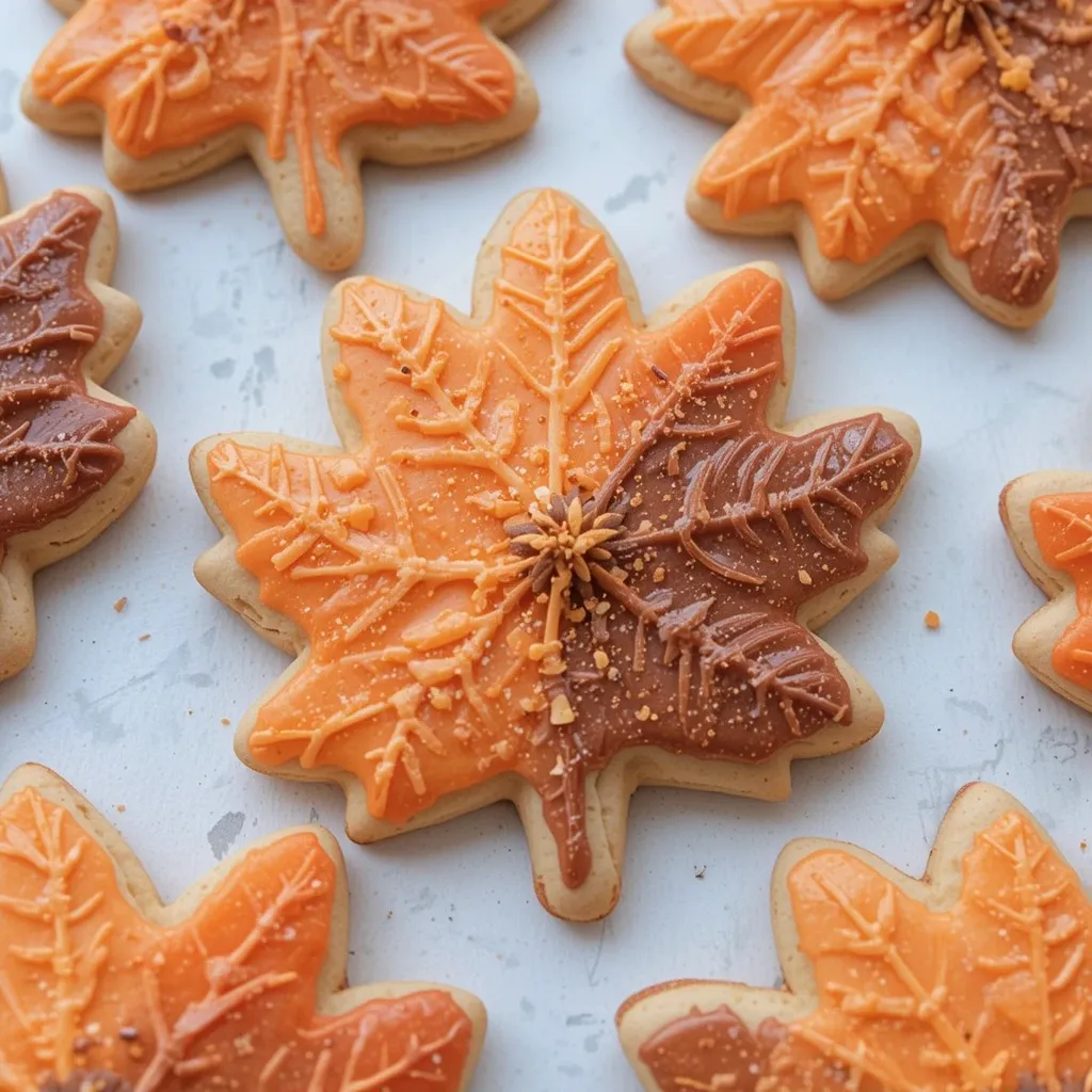 Ombré Leaves with Sanding Sugar