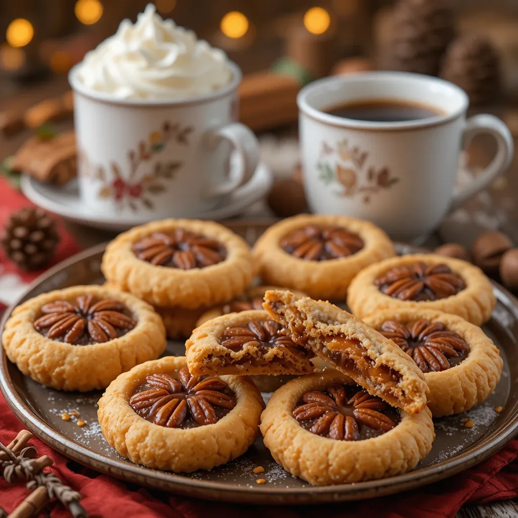 Pecan Pie Cookies with Pie Crust