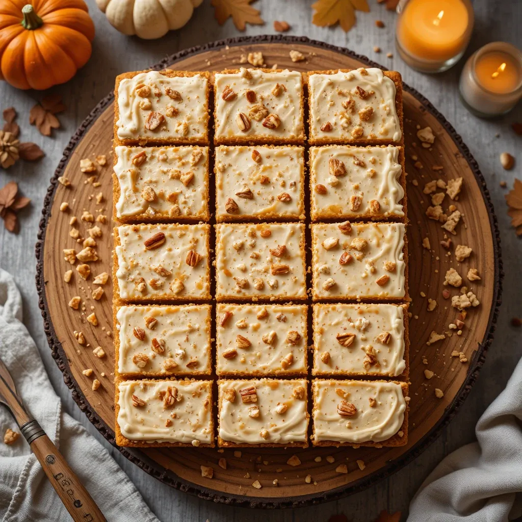 Pumpkin Bars with Graham Cracker Crust