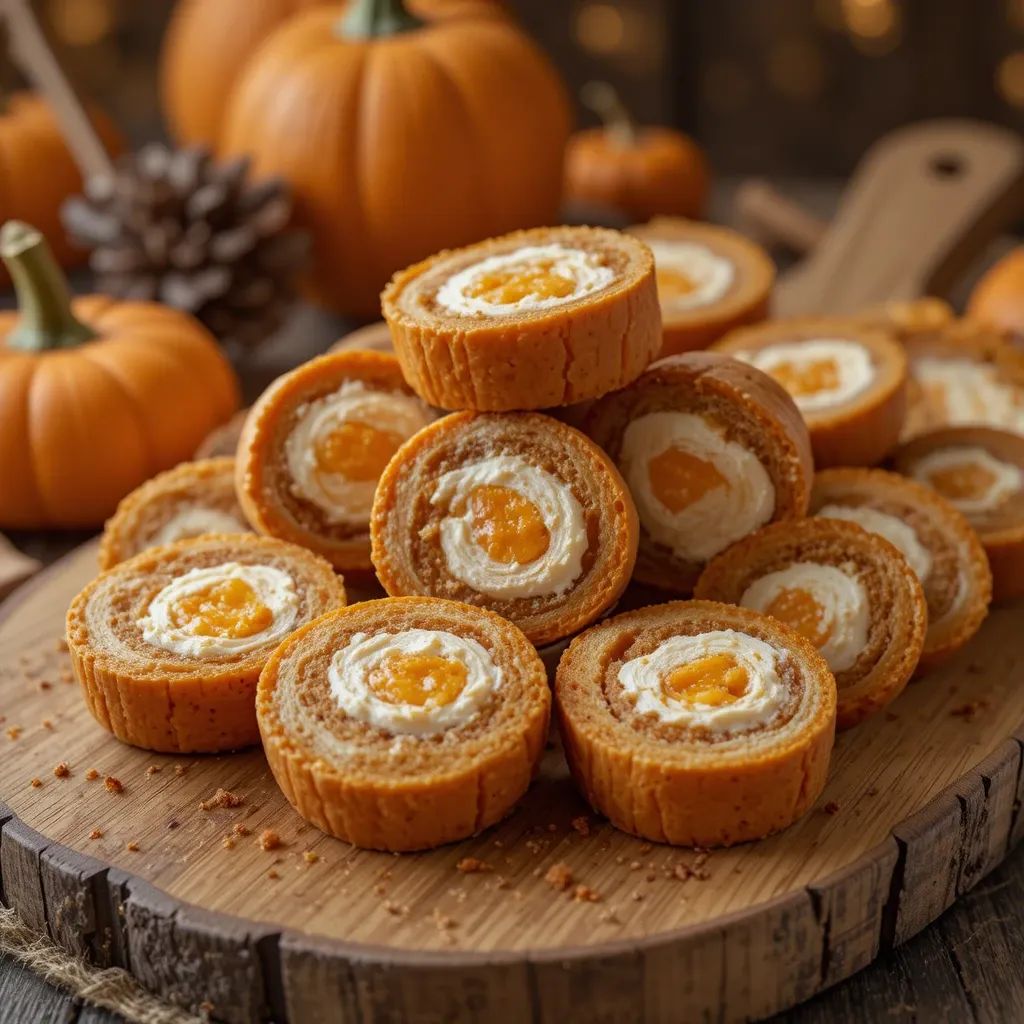 Pumpkin Cream Cheese Roll-Ups
