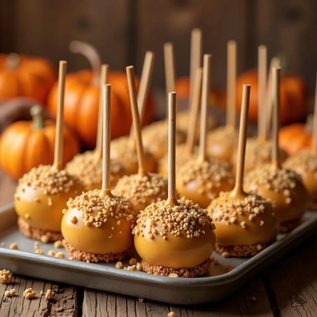 Pumpkin Pie Pops