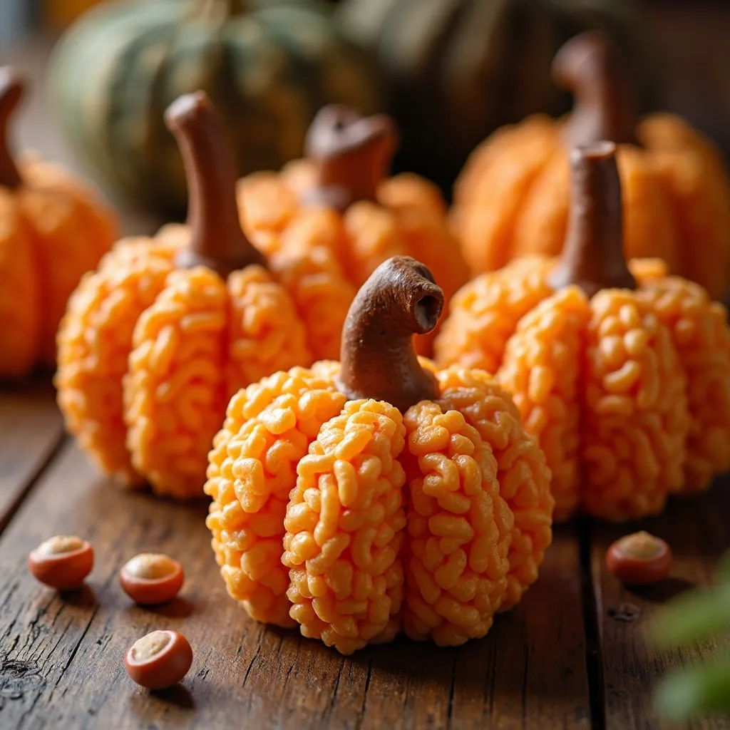 Pumpkin Rice Krispie Treats