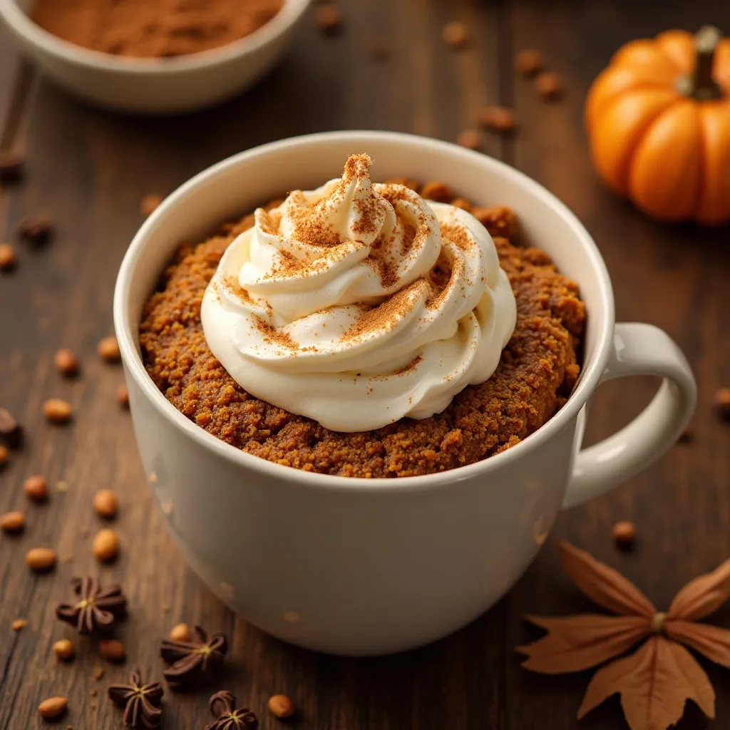 Pumpkin Spice Mug Cake