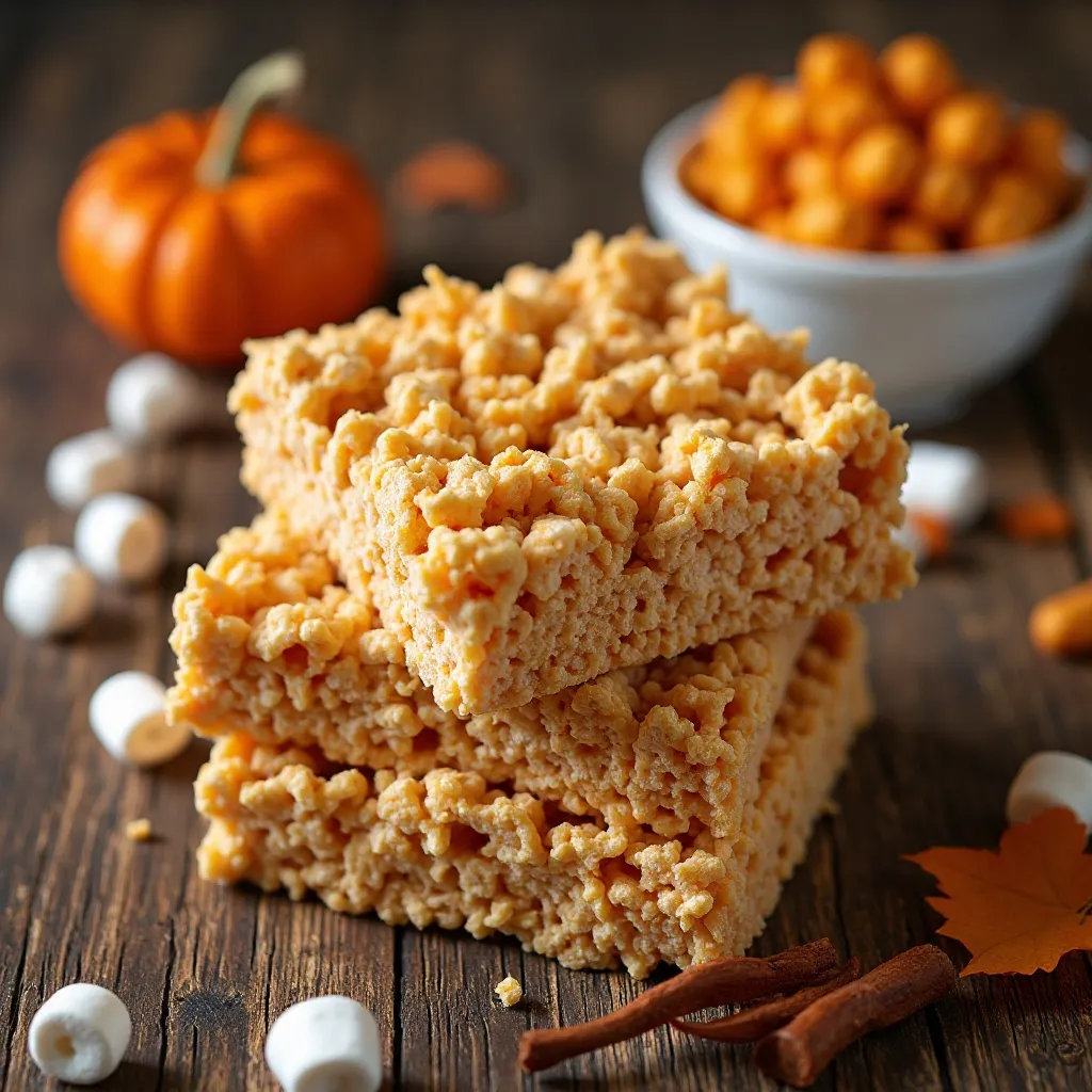 Pumpkin Spice Rice Krispie Treats