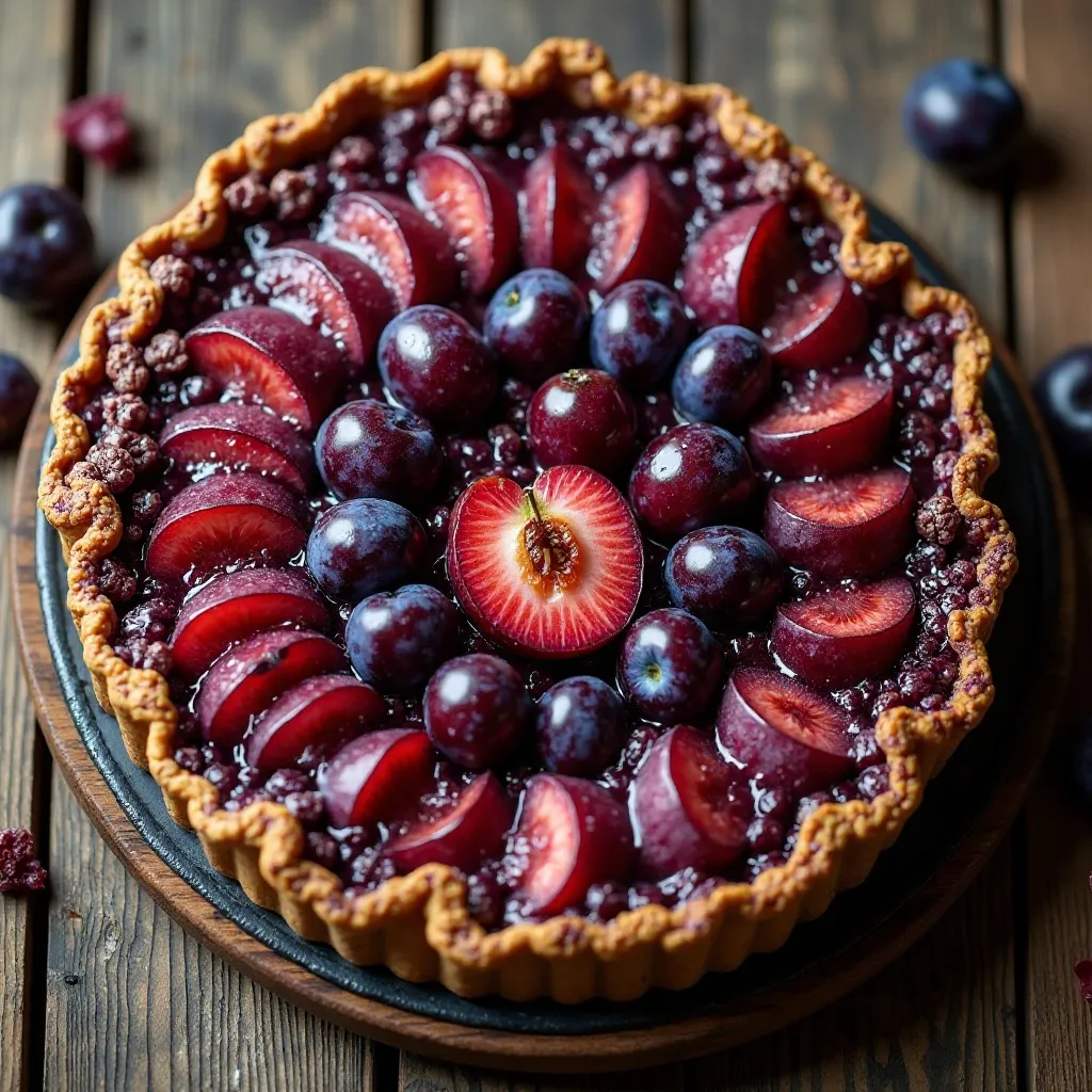 Spiced Plum Pie