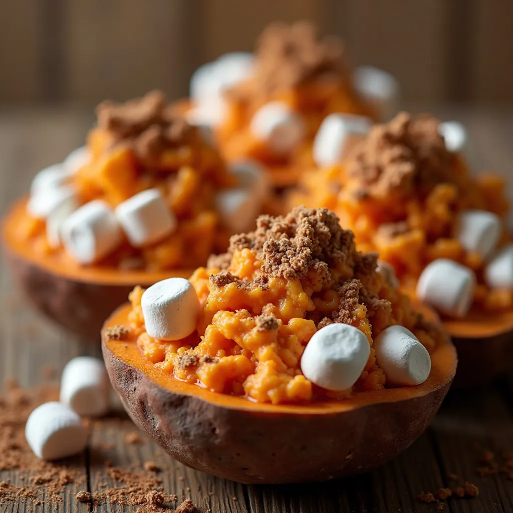 Sweet Potato Bites with Marshmallow