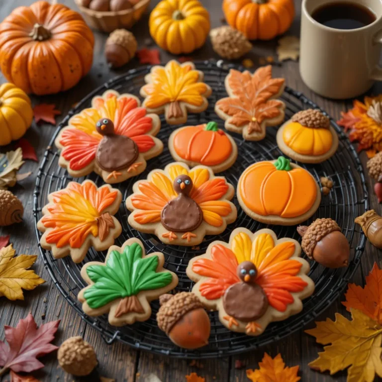 Thanksgiving Cookies Decorated