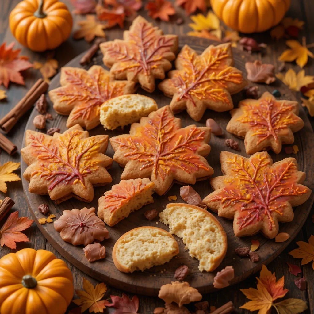 Thanksgiving Cookies Leaves