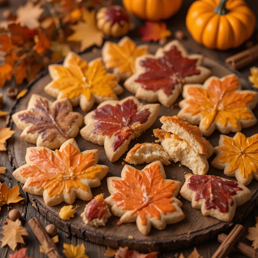Thanksgiving Cookies Leaves