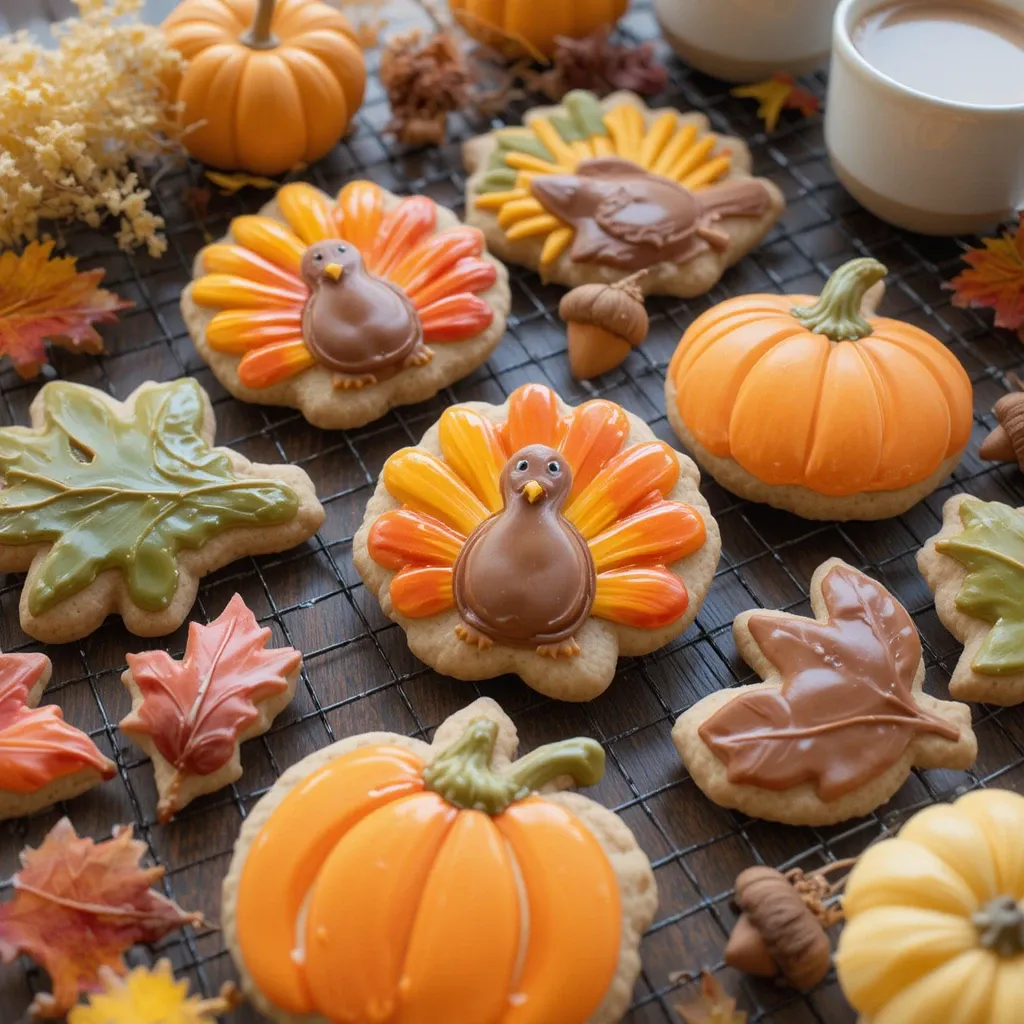 Thanksgiving Cookies Royal Icing