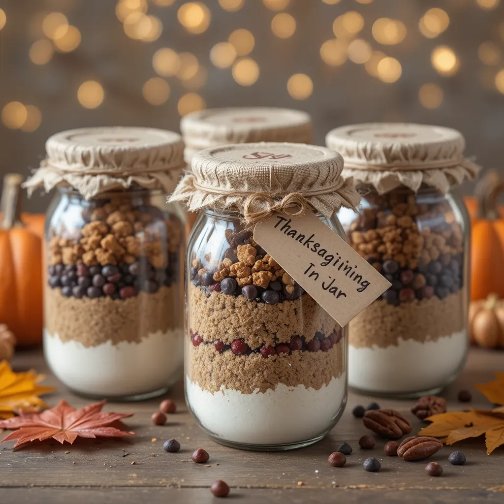 Thanksgiving Cookies in a Jar