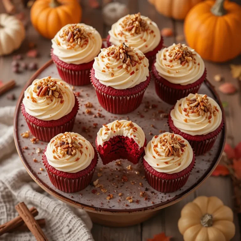 Thanksgiving Cupcakes Red Velvet
