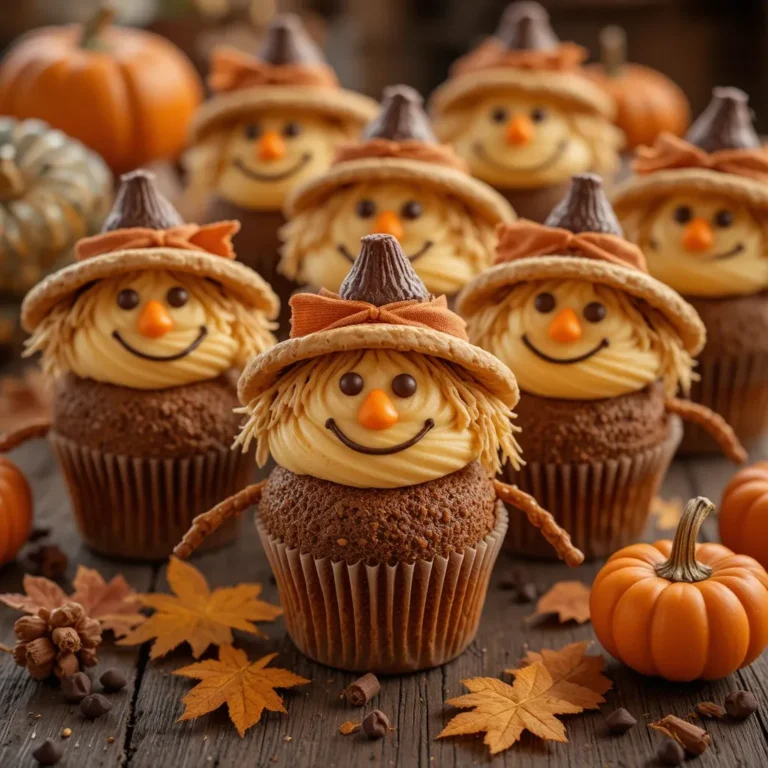 Thanksgiving Cupcakes Scarecrow