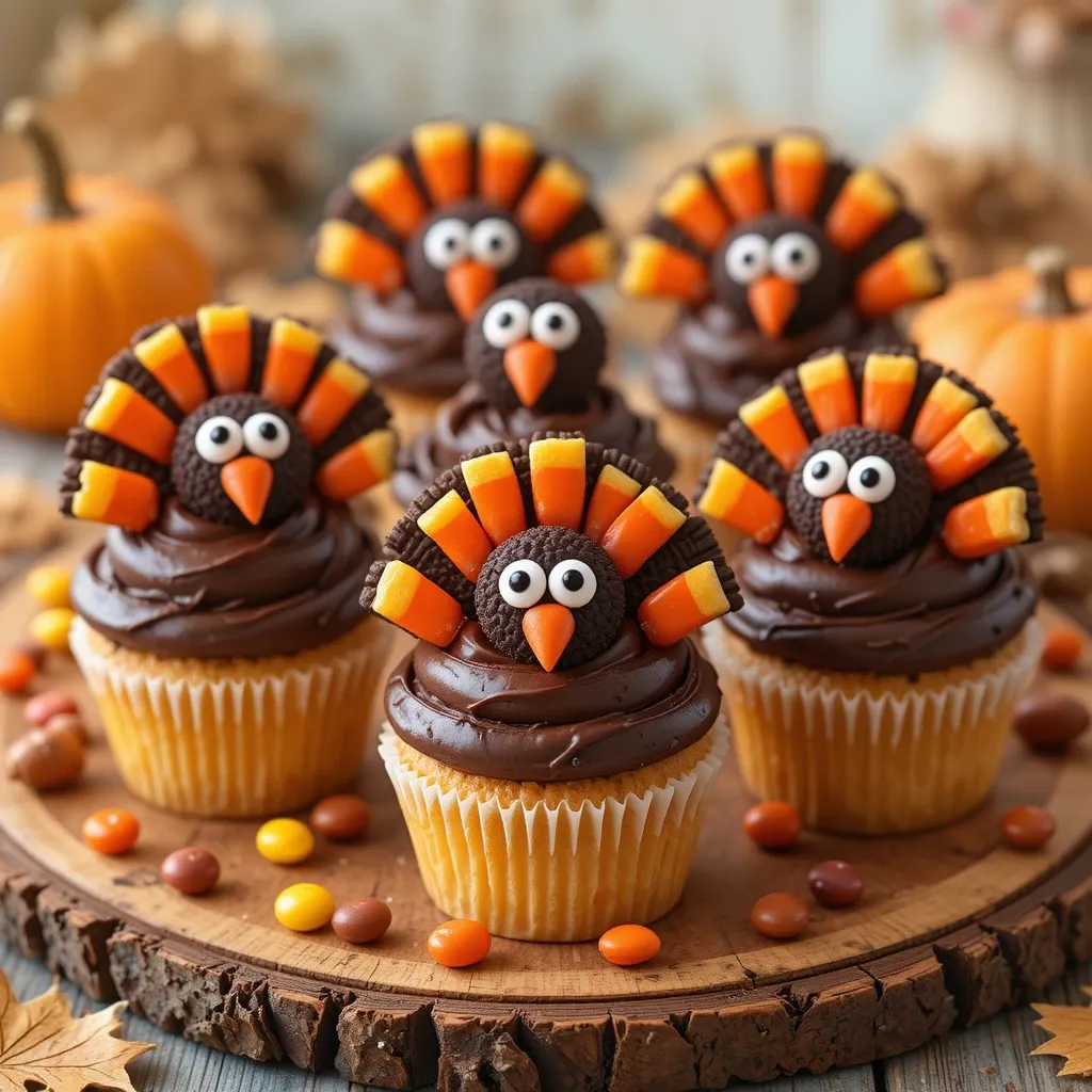 Thanksgiving Cupcakes Turkey