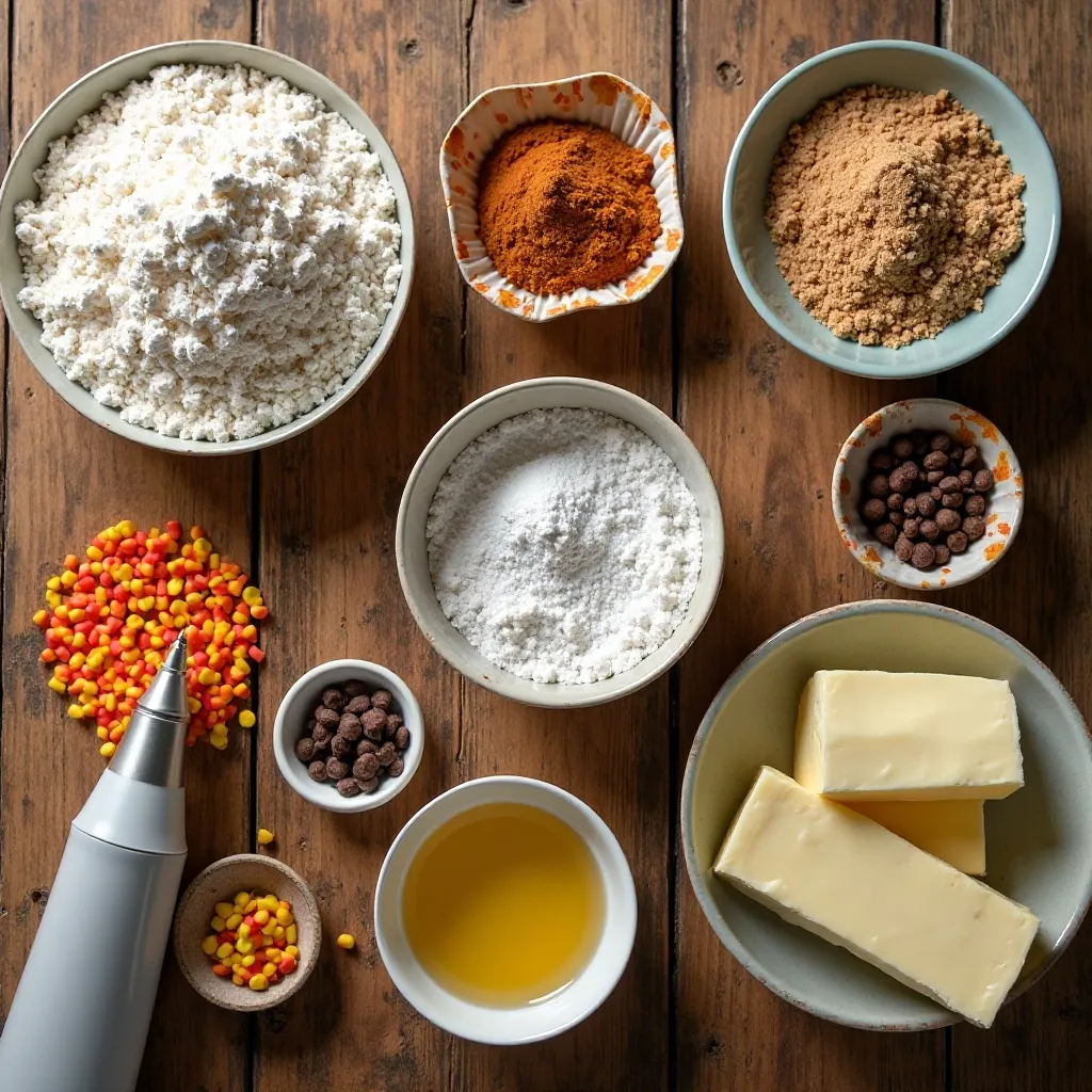 Thanksgiving Cupcakes with Sprinkles