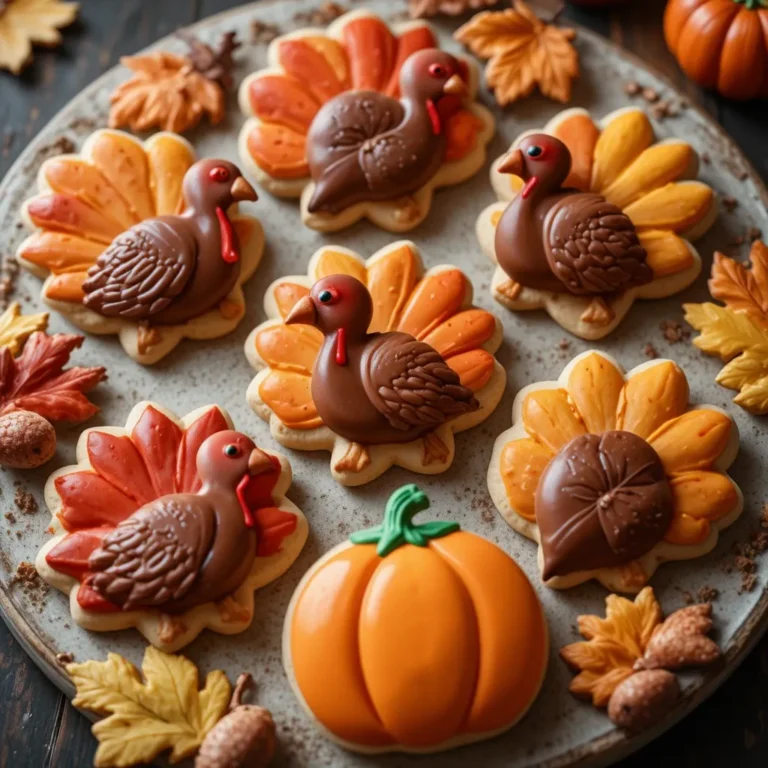 Thanksgiving Decorated Cookies