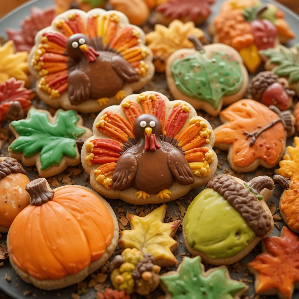 Thanksgiving Sugar Cookies Decorated Royal Icing