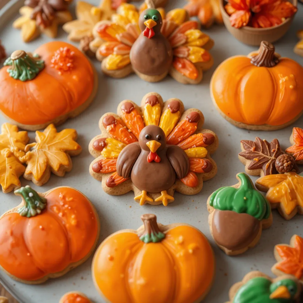 Thanksgiving Decorated Cookies