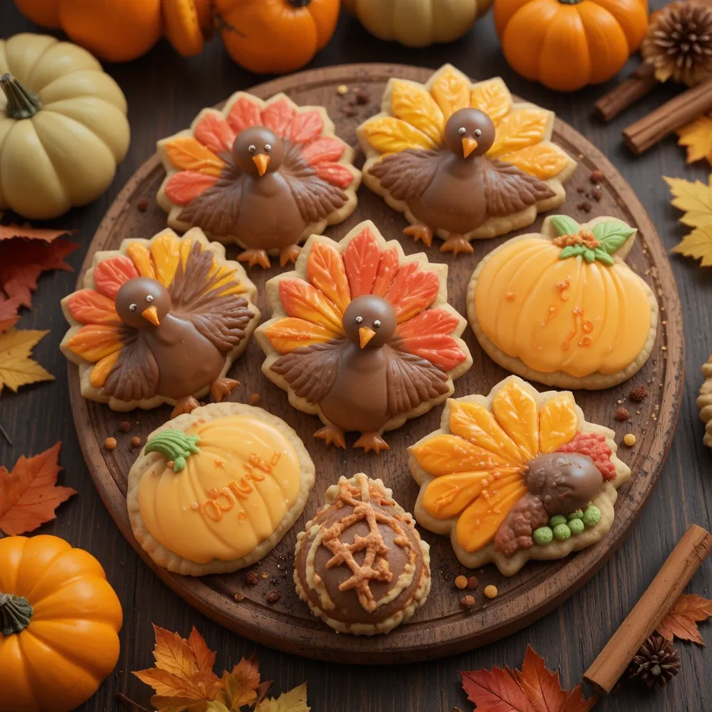 Thanksgiving Iced Sugar Cookies