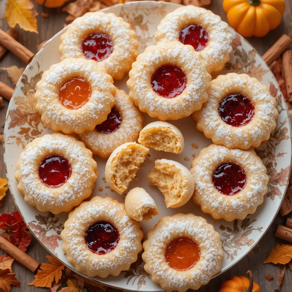 Thanksgiving Linzer Cookies