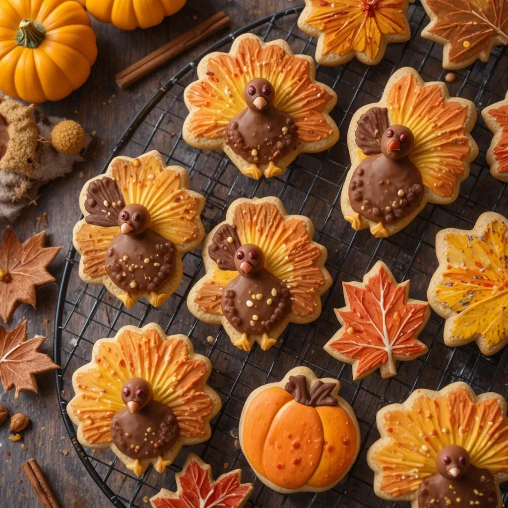 Thanksgiving Sugar Cookies Buttercream