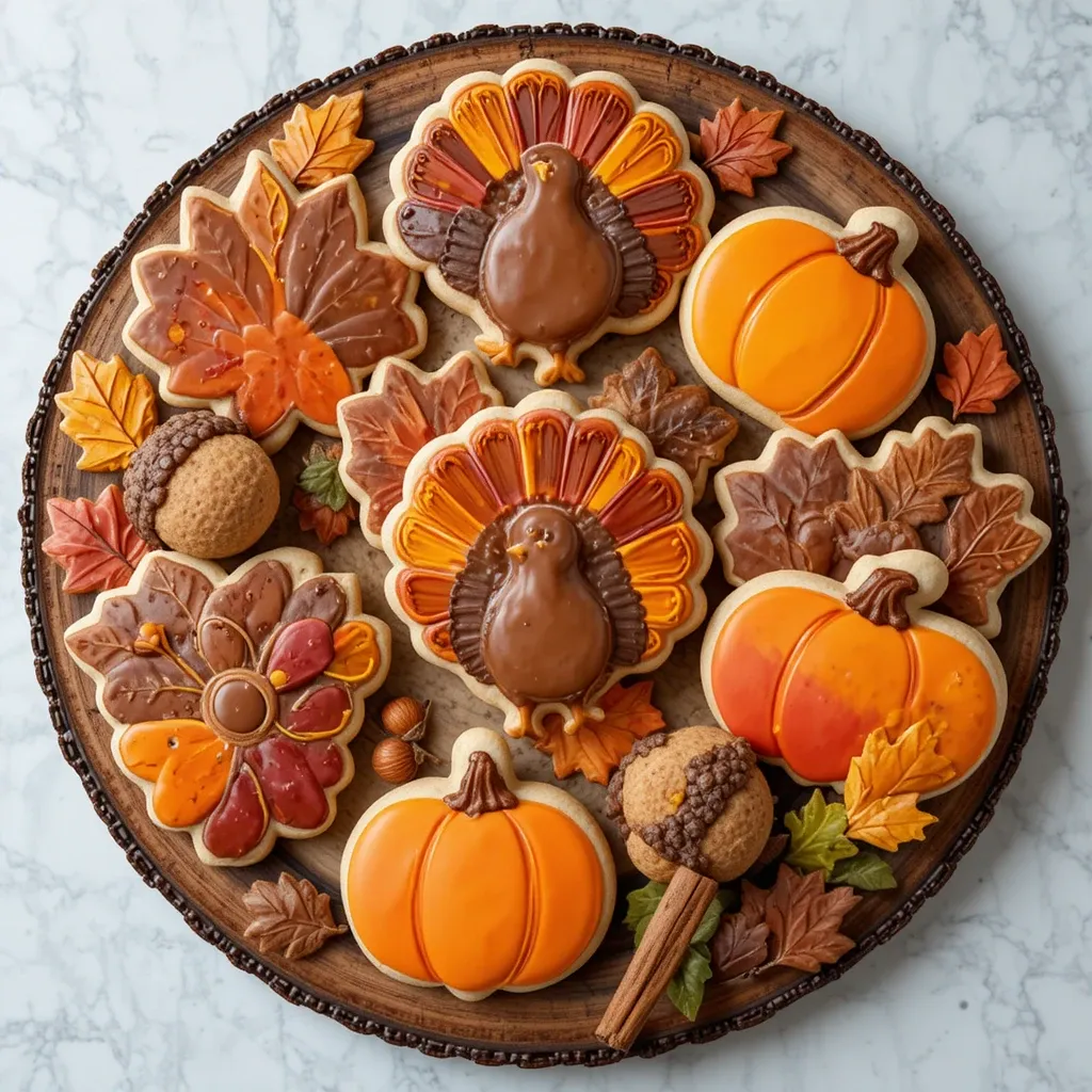 Thanksgiving Sugar Cookies Decorated Royal Icing