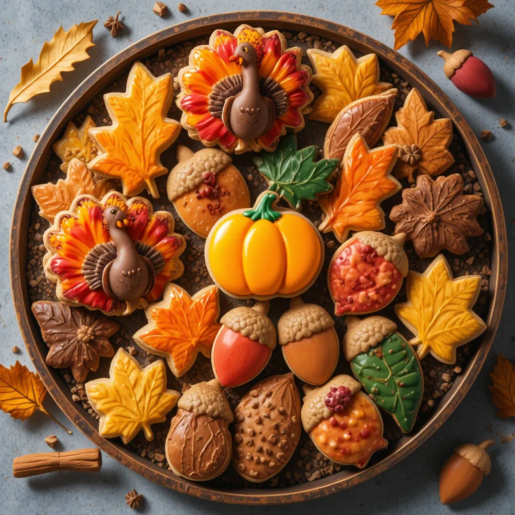 Thanksgiving Sugar Cookies Decorated Royal Icing