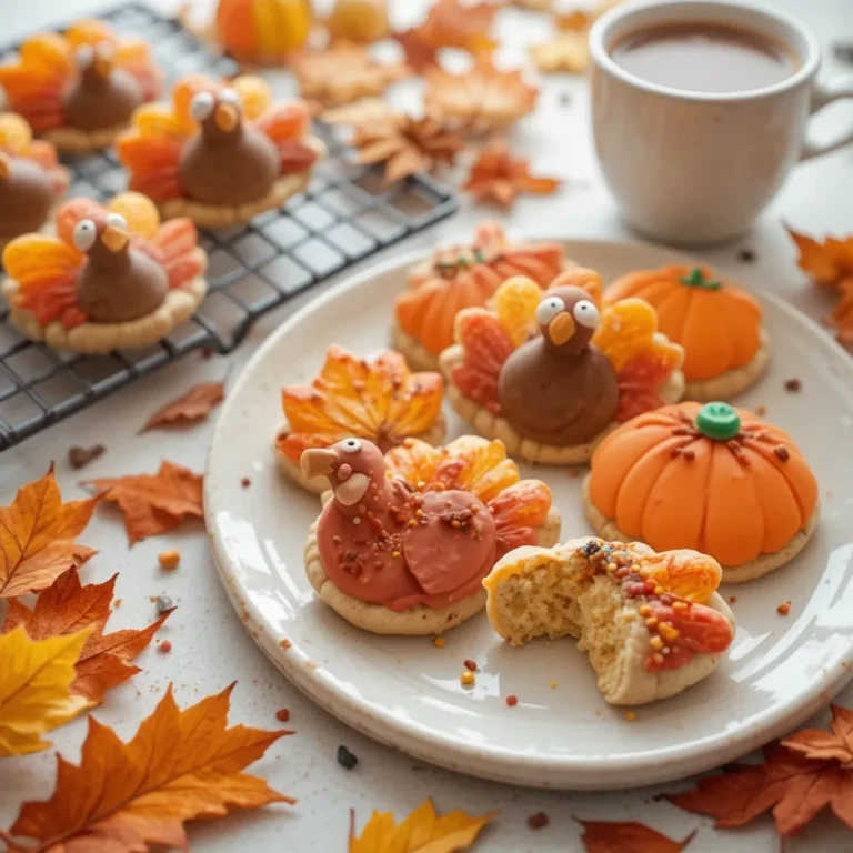 Thanksgiving Sugar Cookies for Kids