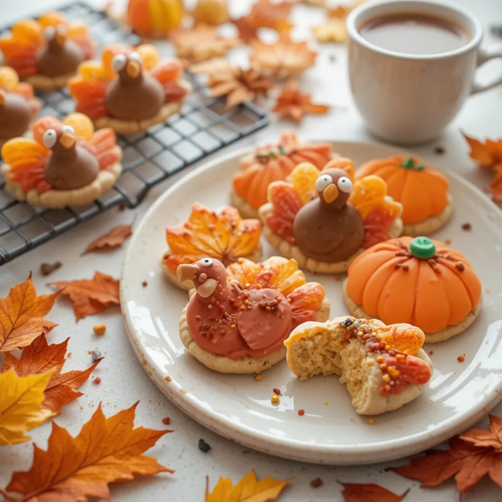 Thanksgiving Sugar Cookies for Kids
