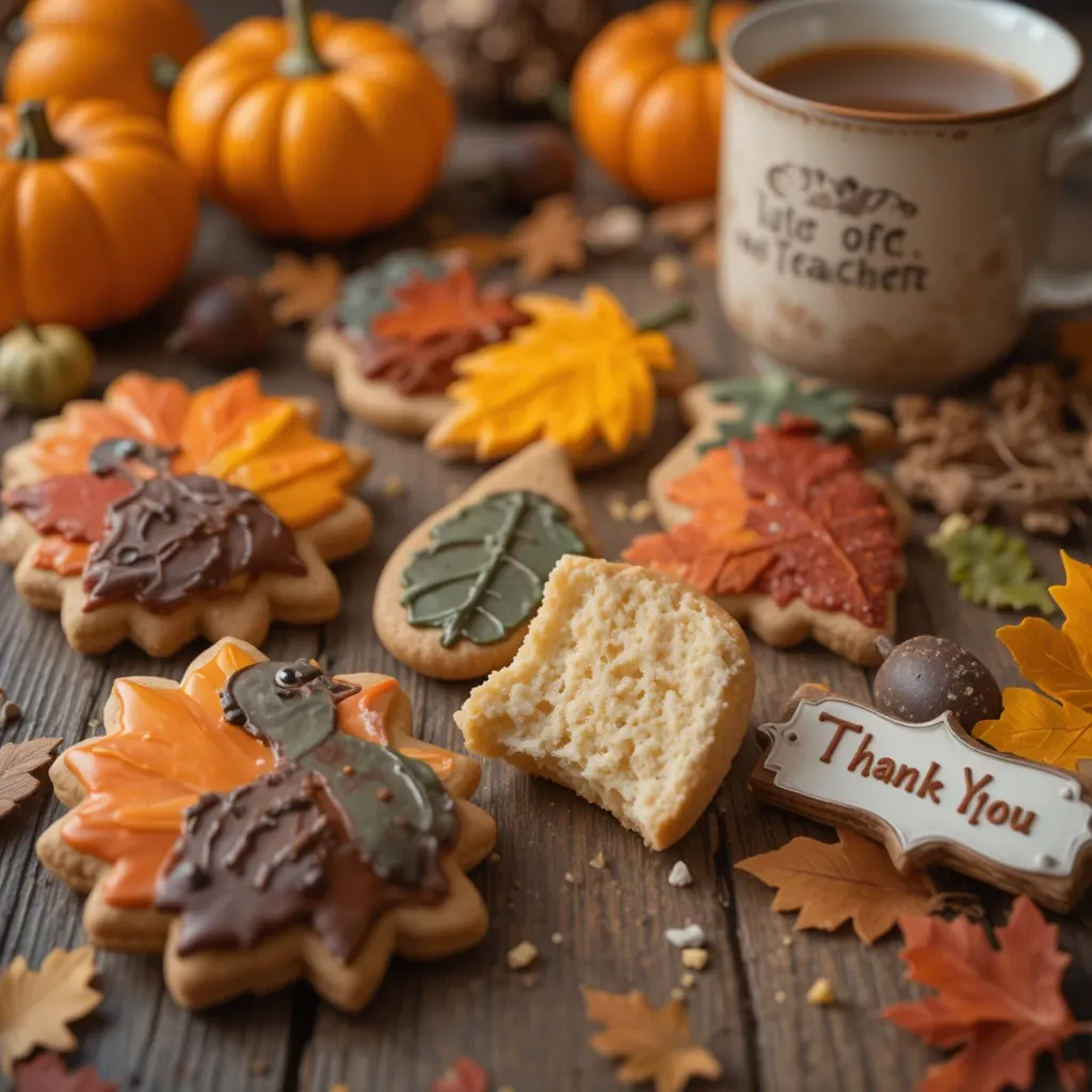 Thanksgiving Sugar Cookies for Teachers