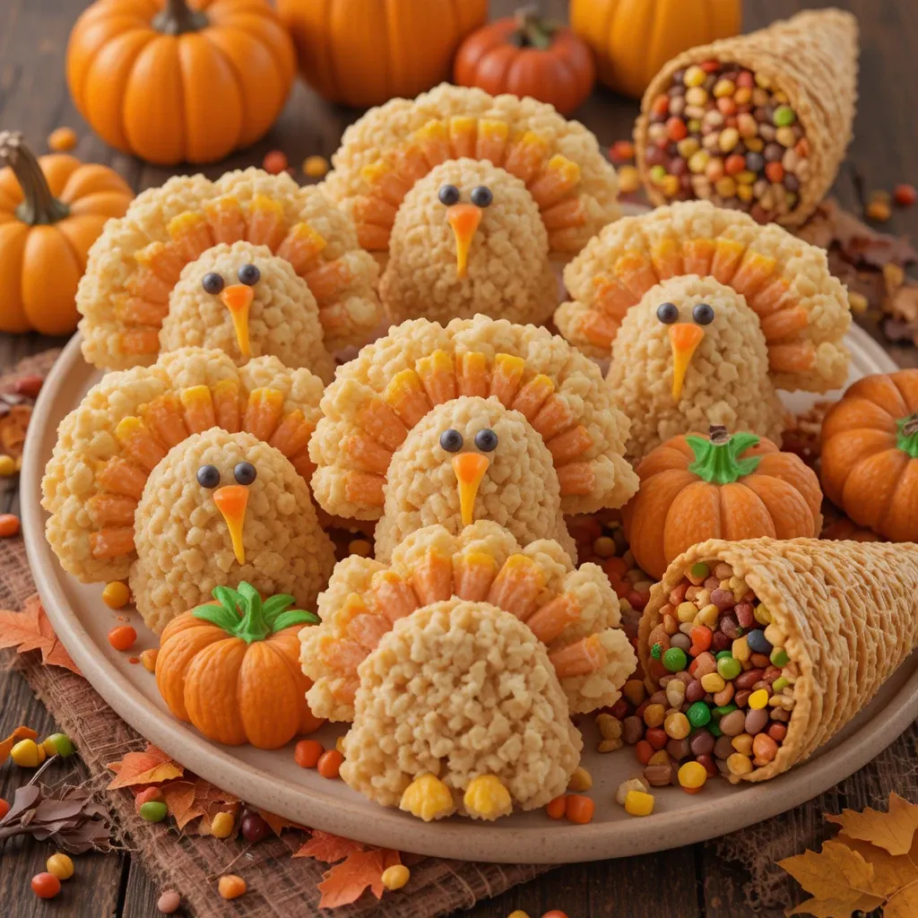 Thanksgiving Treats with Rice Krispies