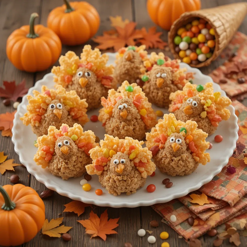 Thanksgiving Treats with Rice Krispies