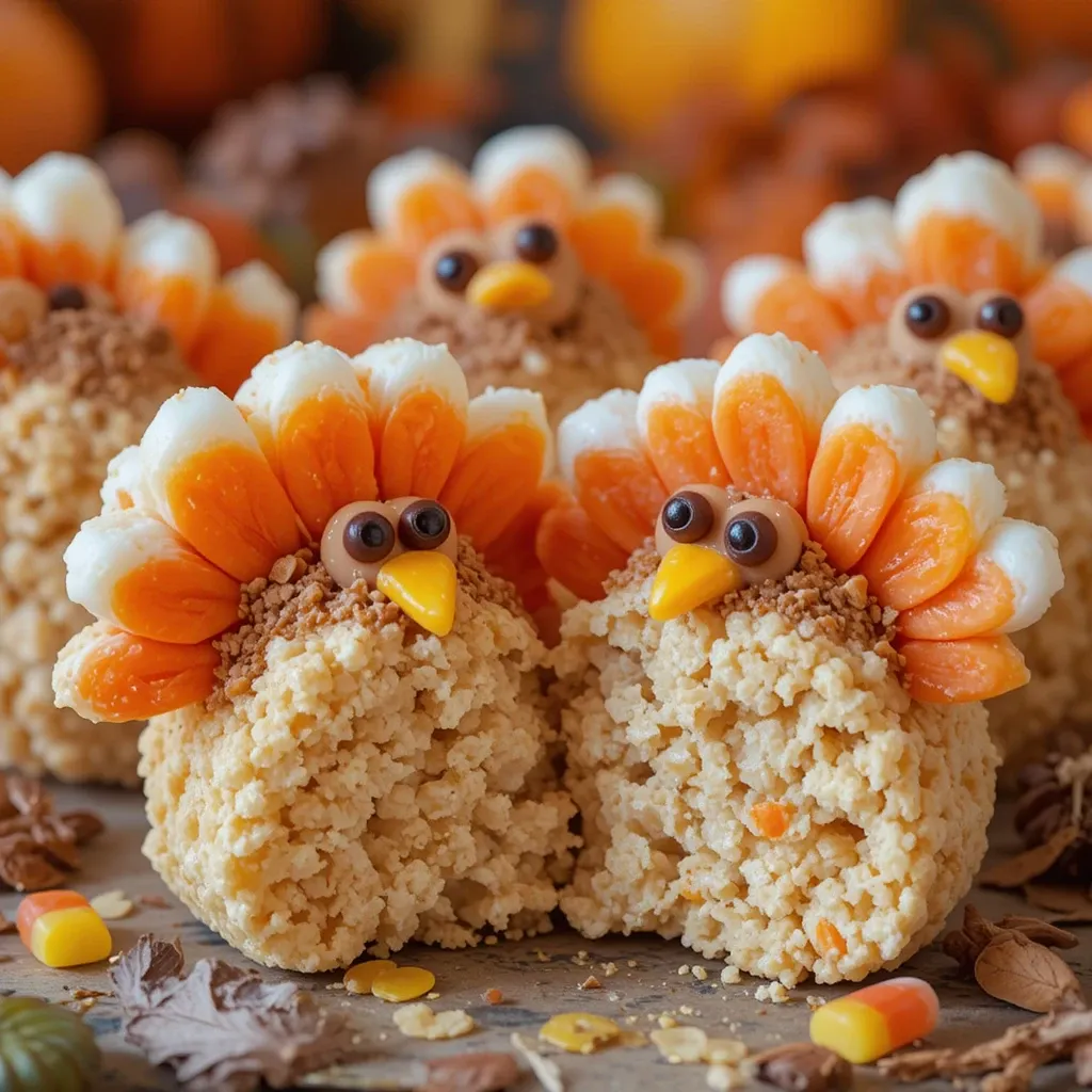 Turkey-Shaped Rice Krispies Treats