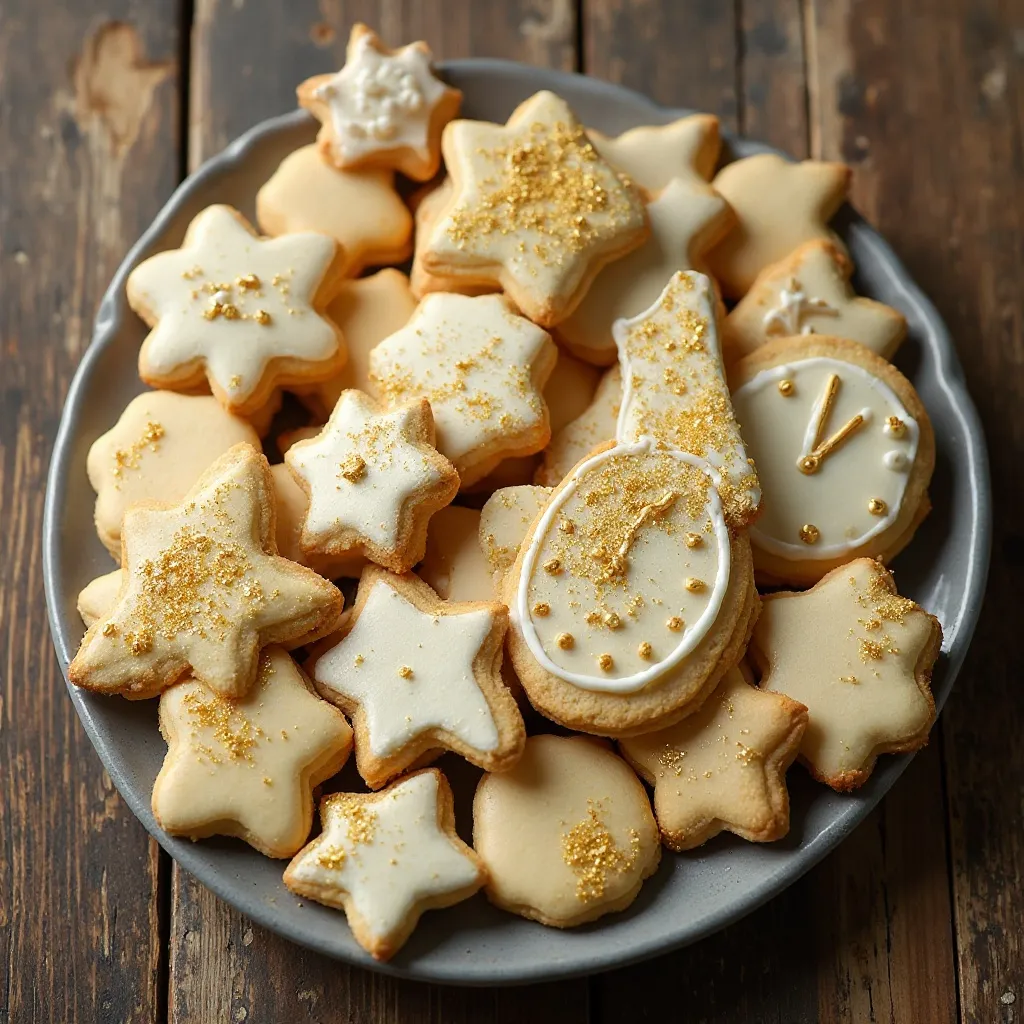 Classic Sugar Cookies with Gold Dust