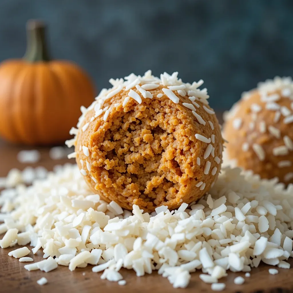 Pumpkin Coconut Protein Balls