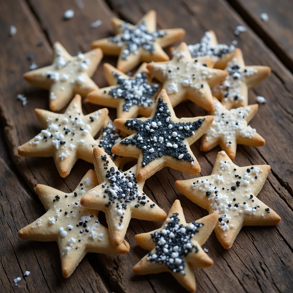 Shortbread Stars with Royal Icing