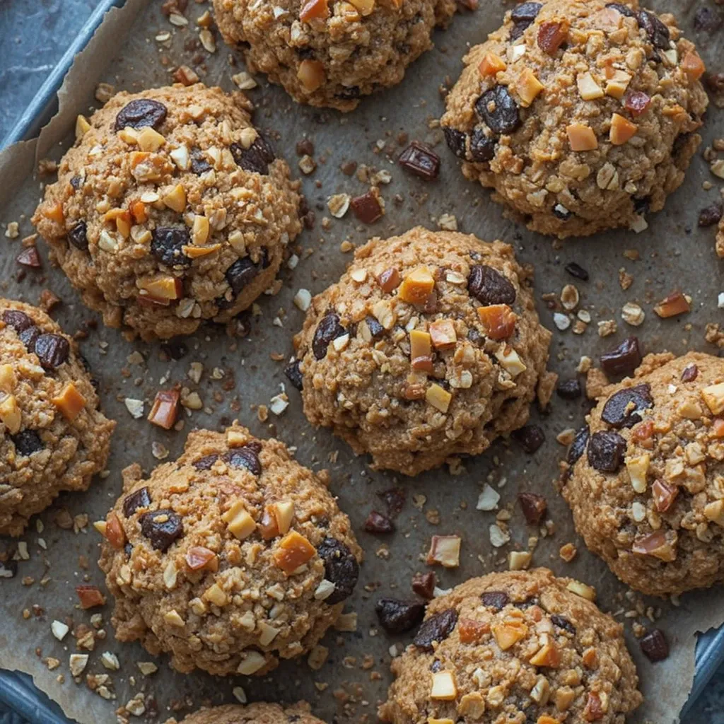 Apple Cinnamon Protein Oatmeal Cookies