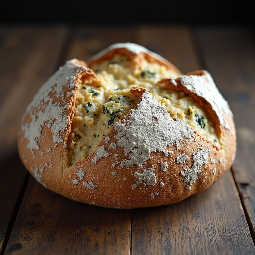 Blue Cheese and Walnut Sourdough