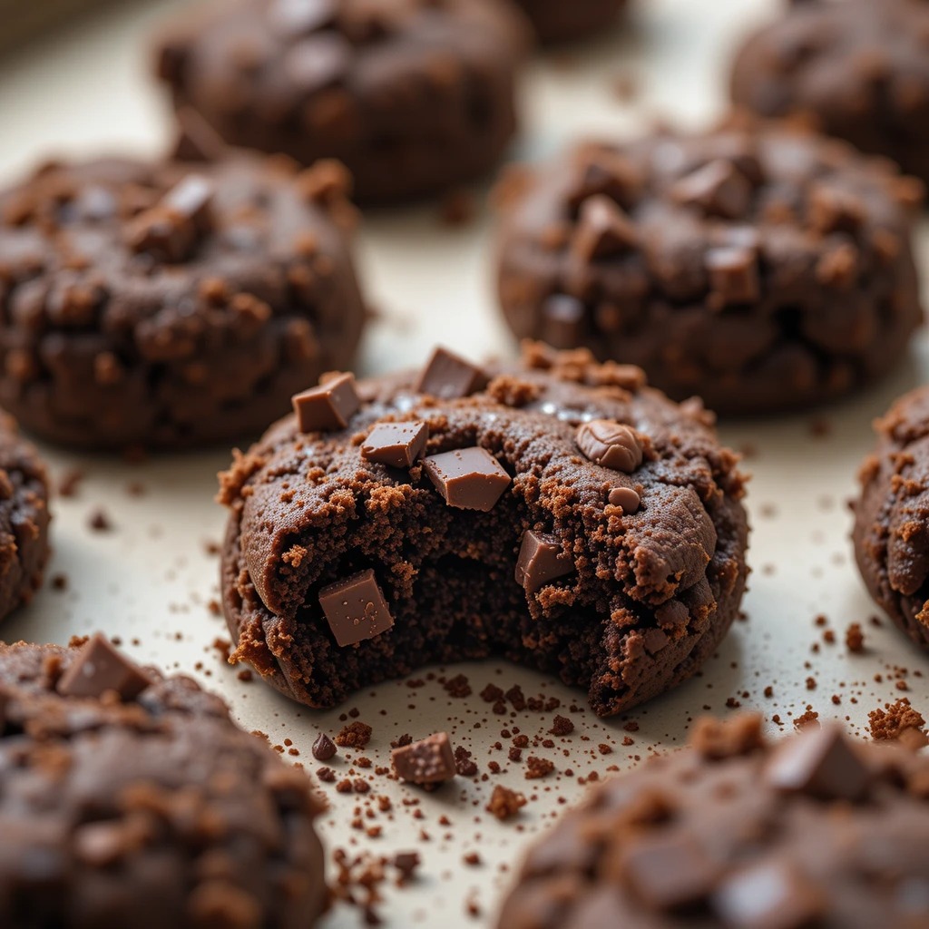 Brownie Batter Protein Cookies