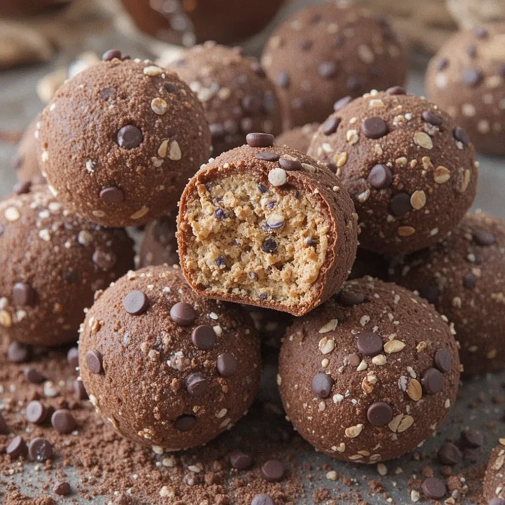 Chocolate Chip Chocolate Protein Balls