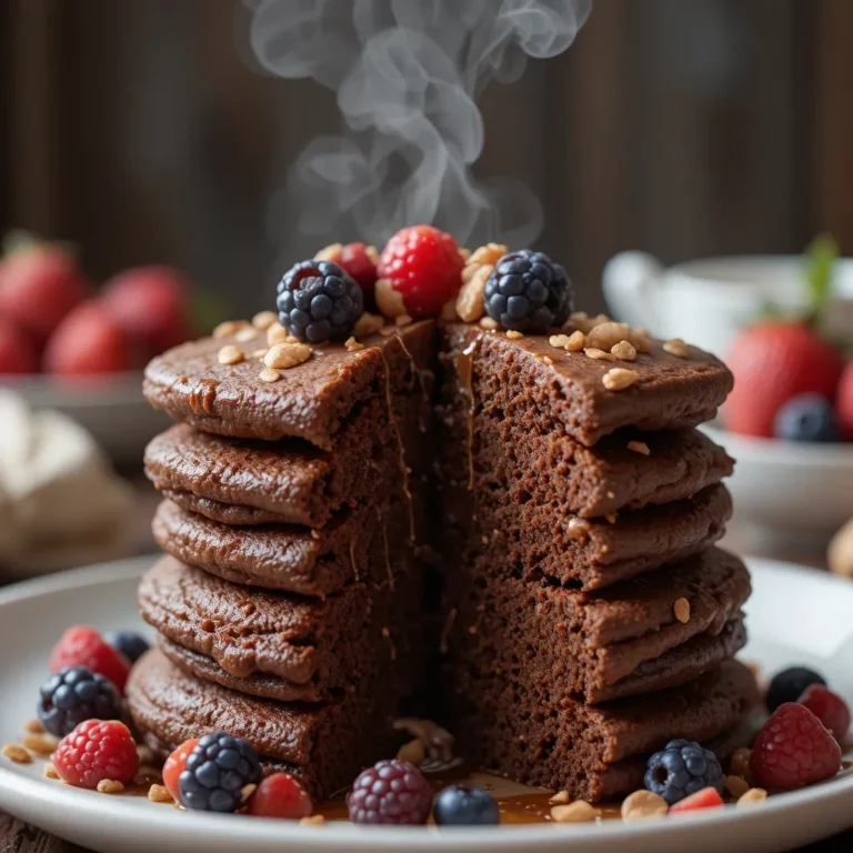 Chocolate Protein Pancakes