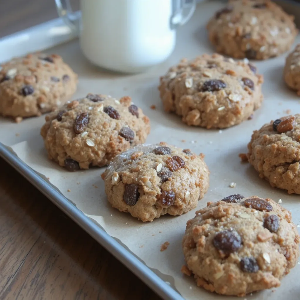 Cinnamon Raisin Protein Oatmeal Cookies